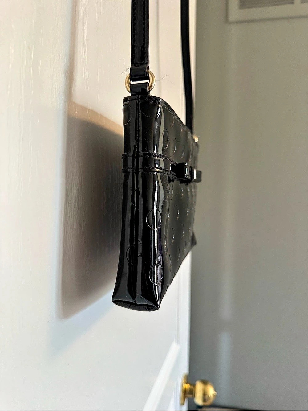 Kate Spade Camellia Street Amy Leather Crossbody Purse - Black - Picture 7 of 9